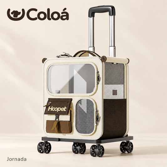 Mochila Coloá Jornada — Transporte Pet com Rodinhas