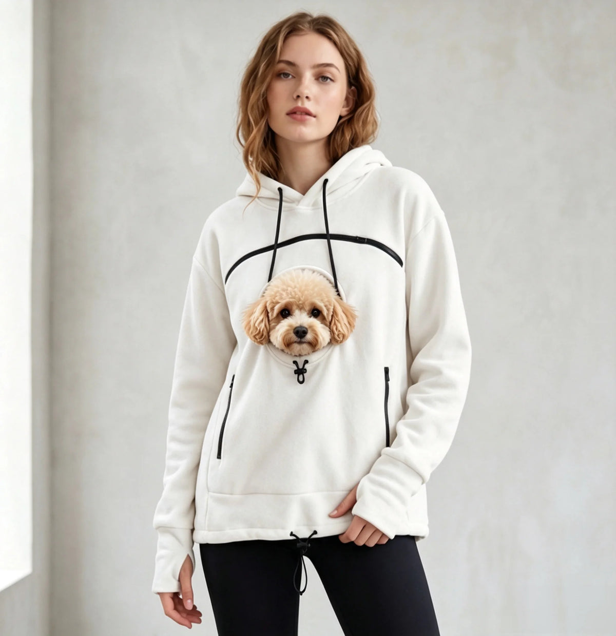 Moletom Coloá Abraço — Com Bolso para Carregar seu Pet
