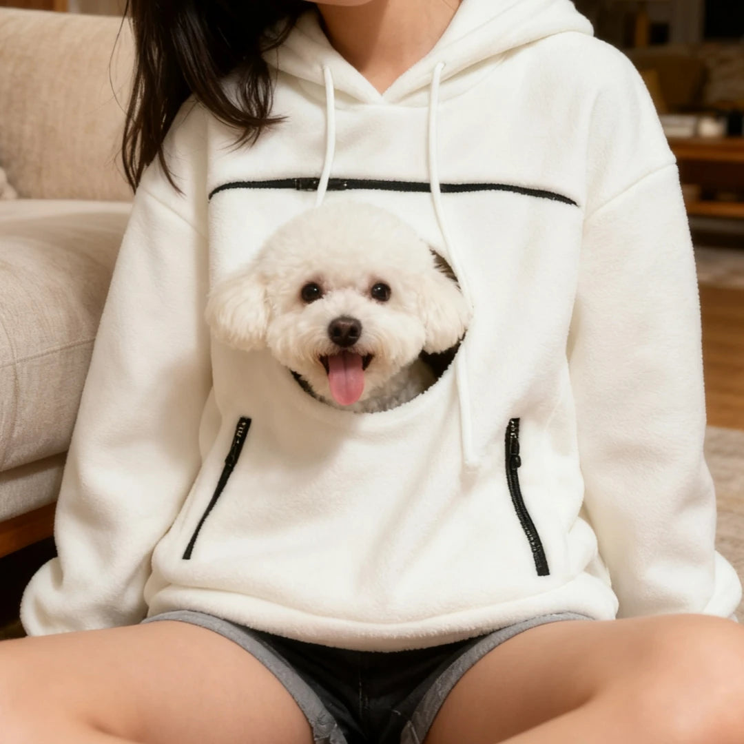 Moletom Coloá Abraço — Com Bolso para Carregar seu Pet
