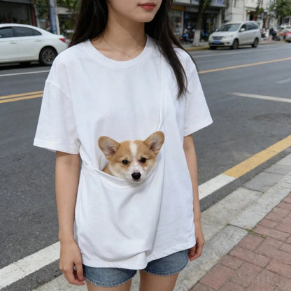 Camiseta Coloá Brisa — Com Bolso para Carregar seu Pet