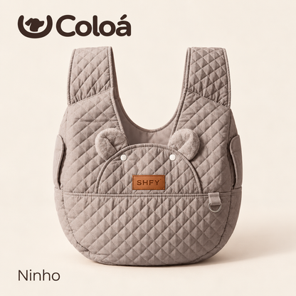 Canguru Coloá Ninho — Carregador Frontal para Pets — cinza | Coloá
